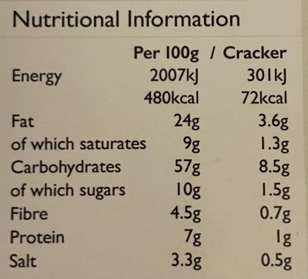 Tregroes Crackers - Savoury