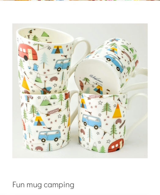 Rob Turner Bone China Mug - Camping