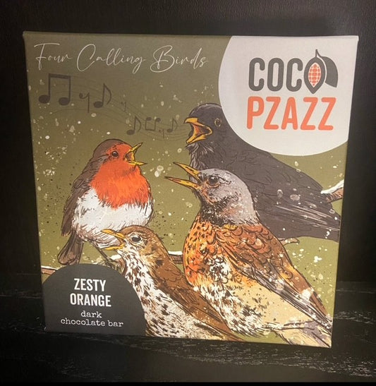 Coco Pzazz Zesty Orange Dark Chocolate Bar