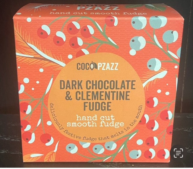 Coco Pzazz Dark Chocolate and Clementine Fudge 150g