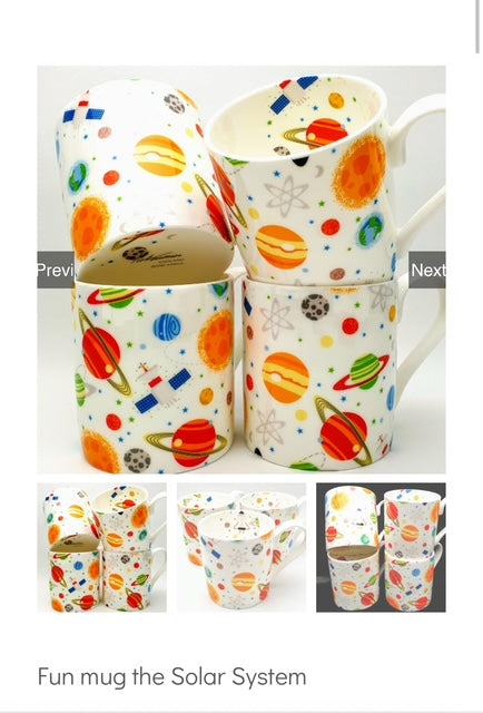 Rob Turner Bone China Mug - Solar