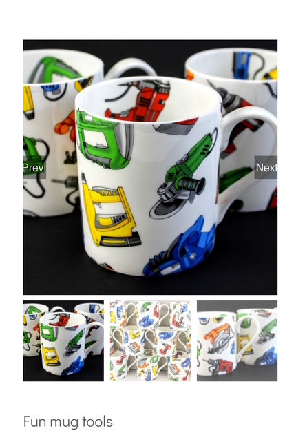 Rob Turner Bone China Mug - Tools